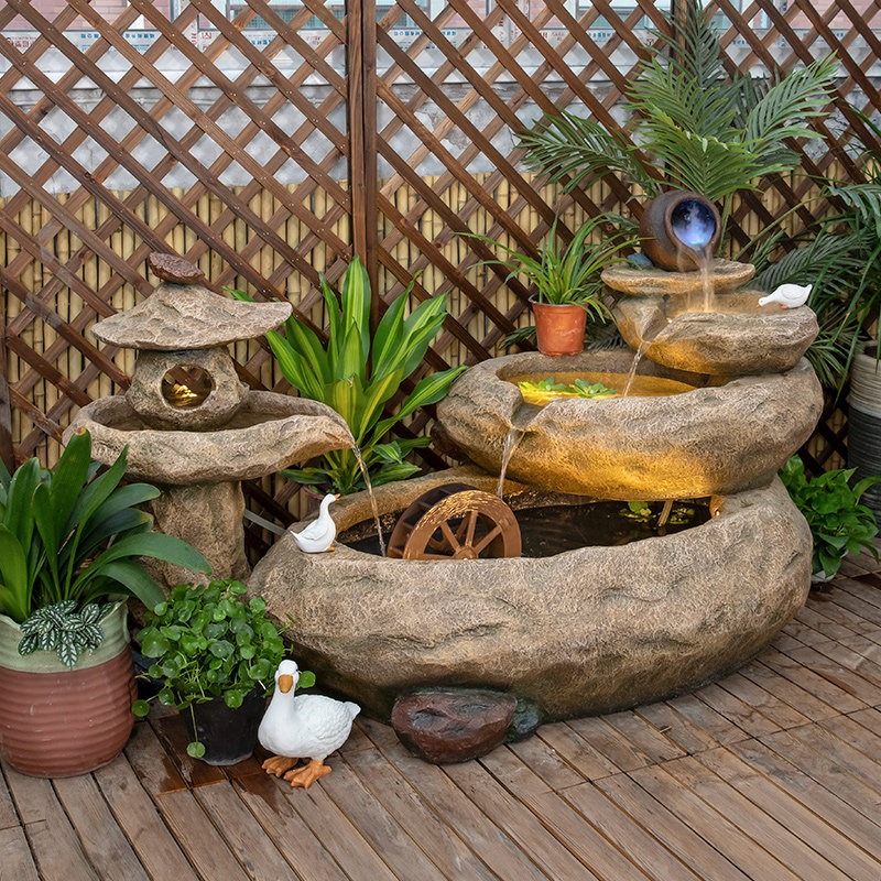 Aquarium Fish In Pond - Dış Mekan Balkon Balık Havuzu Avlu