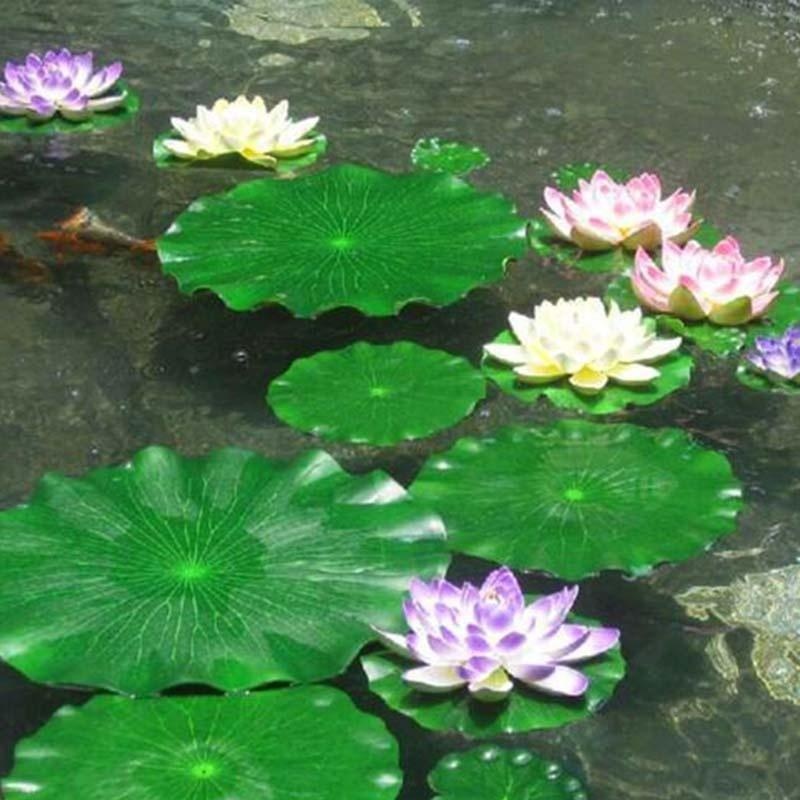 Aquarium Fish In Pond - 2026 Yapay Nilüfer Yaprakları Çiçeksiz Havuz