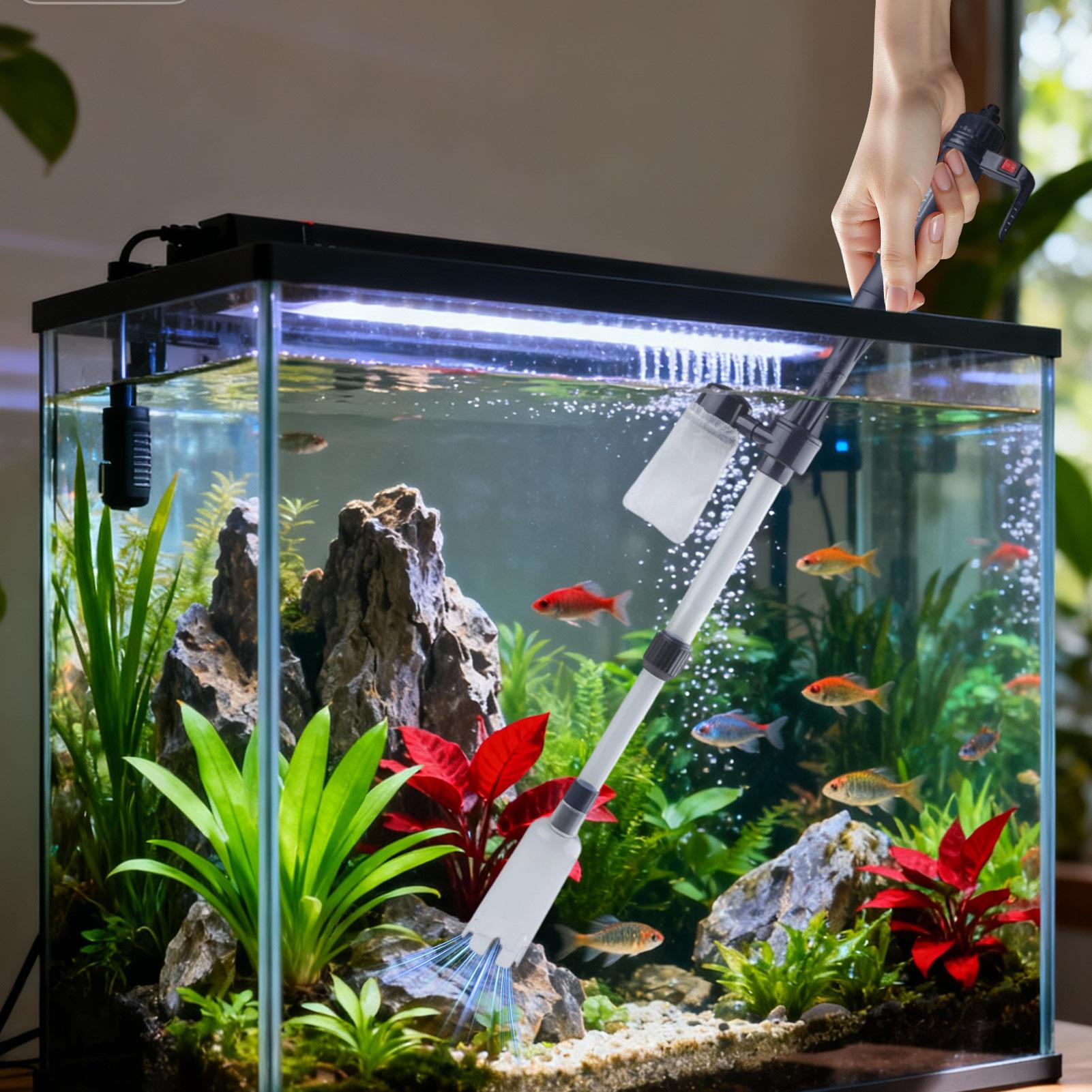 Aquarium Fish Electric - 3'ü 1 Arada Akvaryum Vakumlu Çakıl