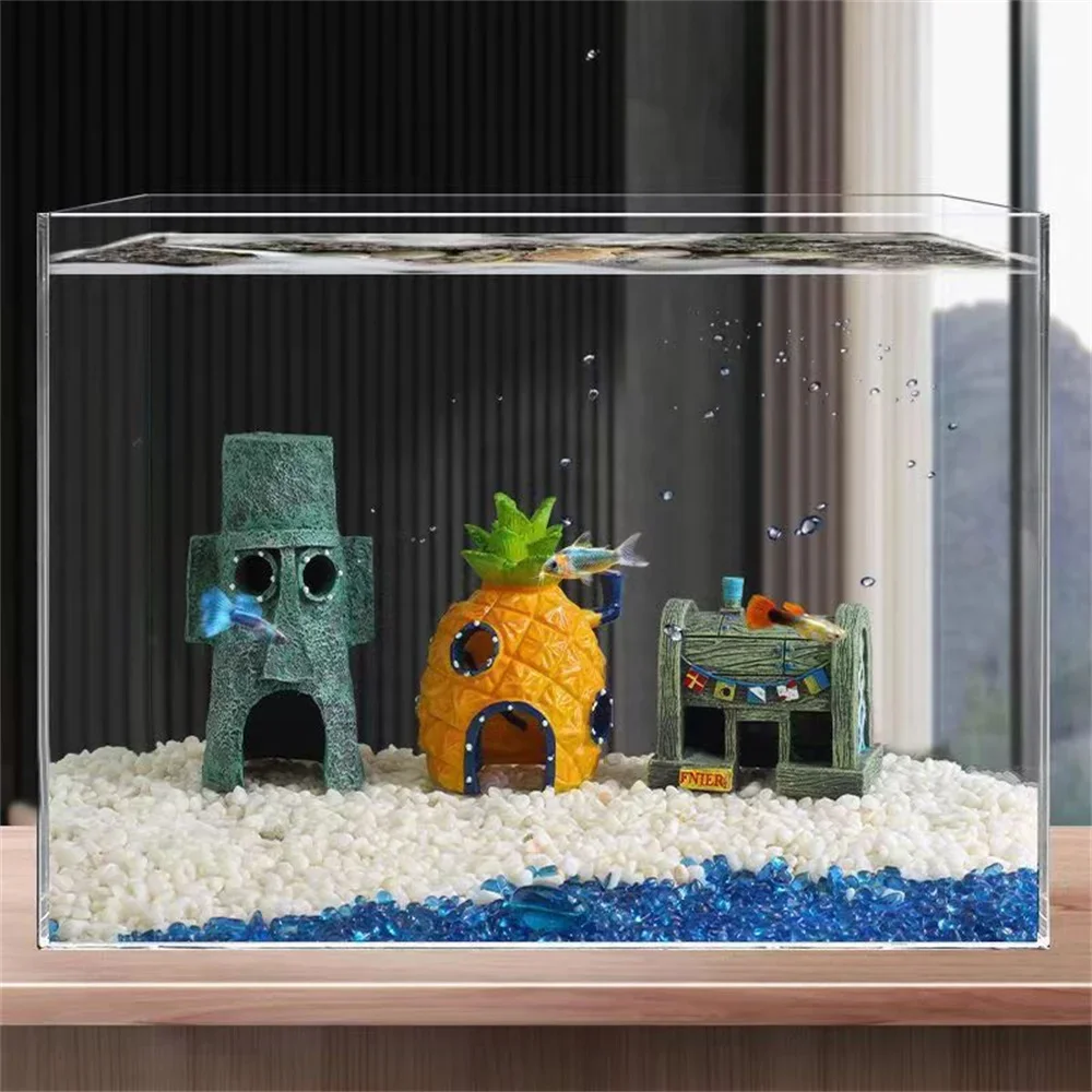 Aquarium Fish Japan - 3 adet Karikatür Balık Tankı Dekorasyonu
