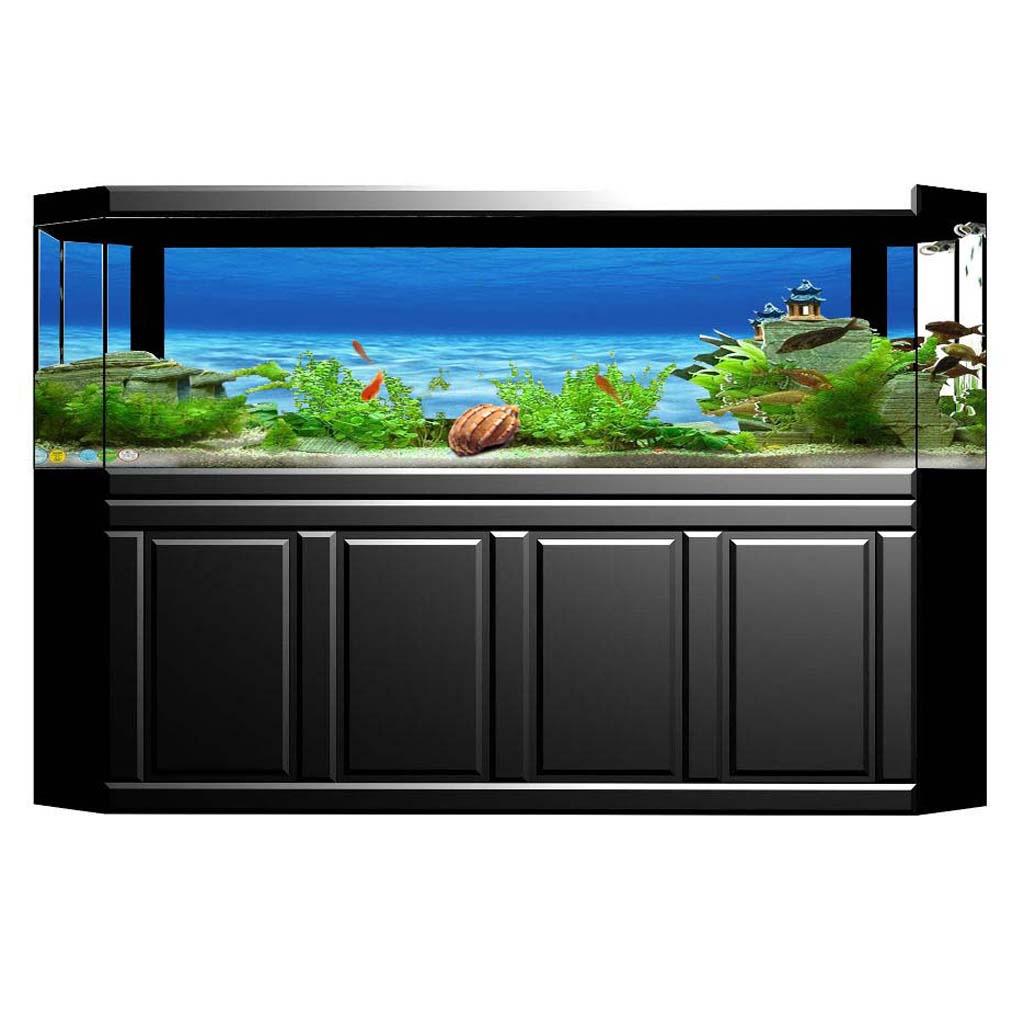 Aquarium Fish World - Yan Dekoratif Akvaryum Arka Plan Posteri