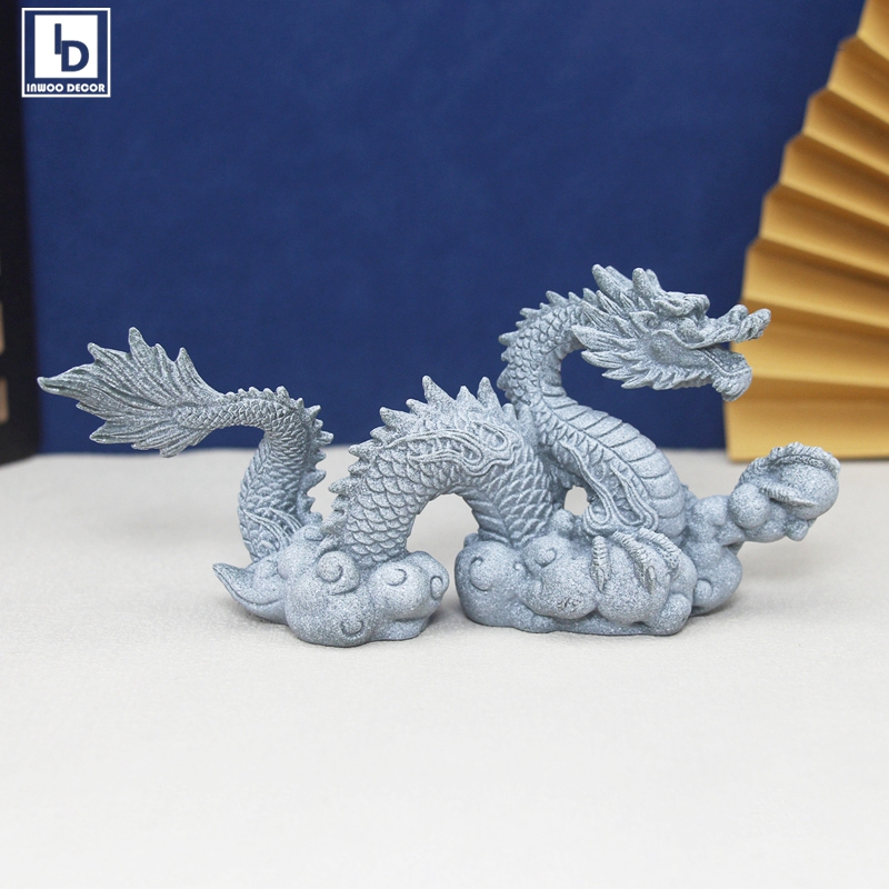 Aquarium Fish Dragon - Yapay Taş Fil Aslan Ejderha Figürleri