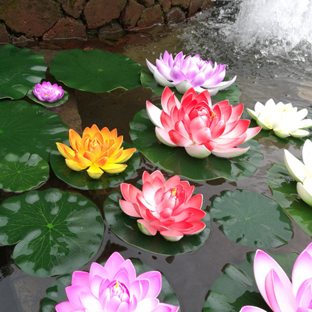 10 Adet Simülatif Lotus Yaprağ - Aquarium Fish In Pond incelemesi ve fiyatı