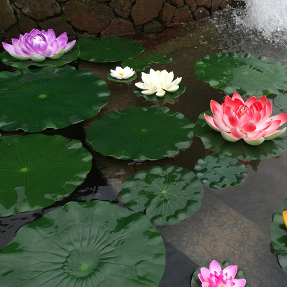 10 Adet Simülatif Lotus Yaprağ - Aquarium Fish In Pond incelemesi ve fiyatı