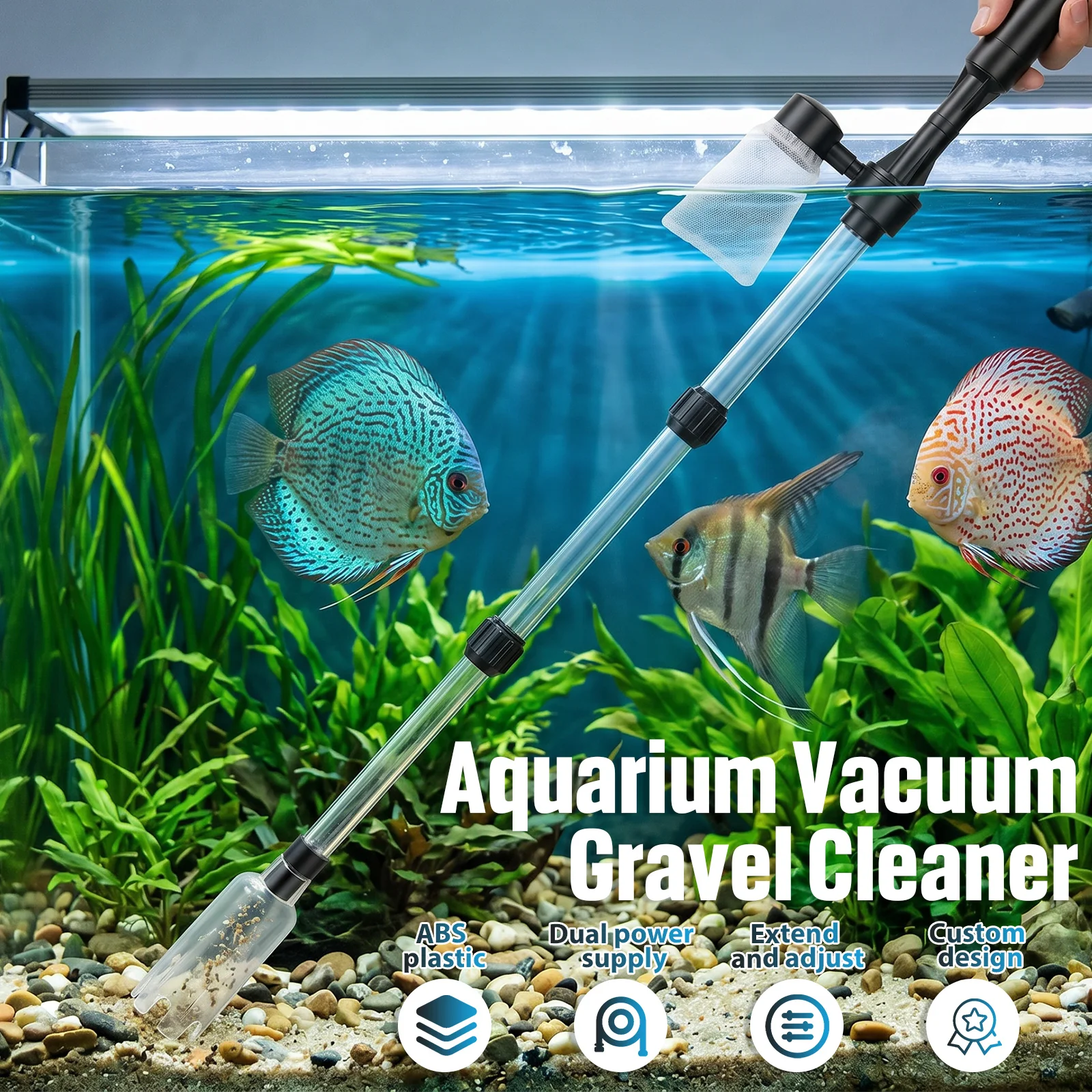 Akvaryum Vakumlu Çakıl Temizle - Aquarium Fish Waste Collector incelemesi ve fiyatı