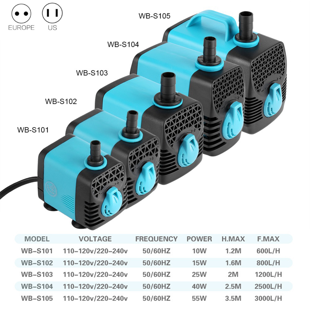 220V Ultra sessiz dalgıç su po - Aquarium Fish Images incelemesi ve fiyatı