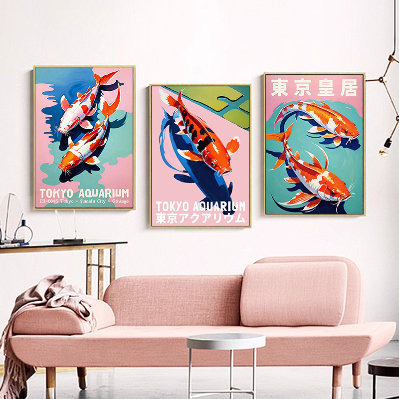 Japonya Estetik Balık Posteri  - Aquarium Fish Japan incelemesi ve fiyatı